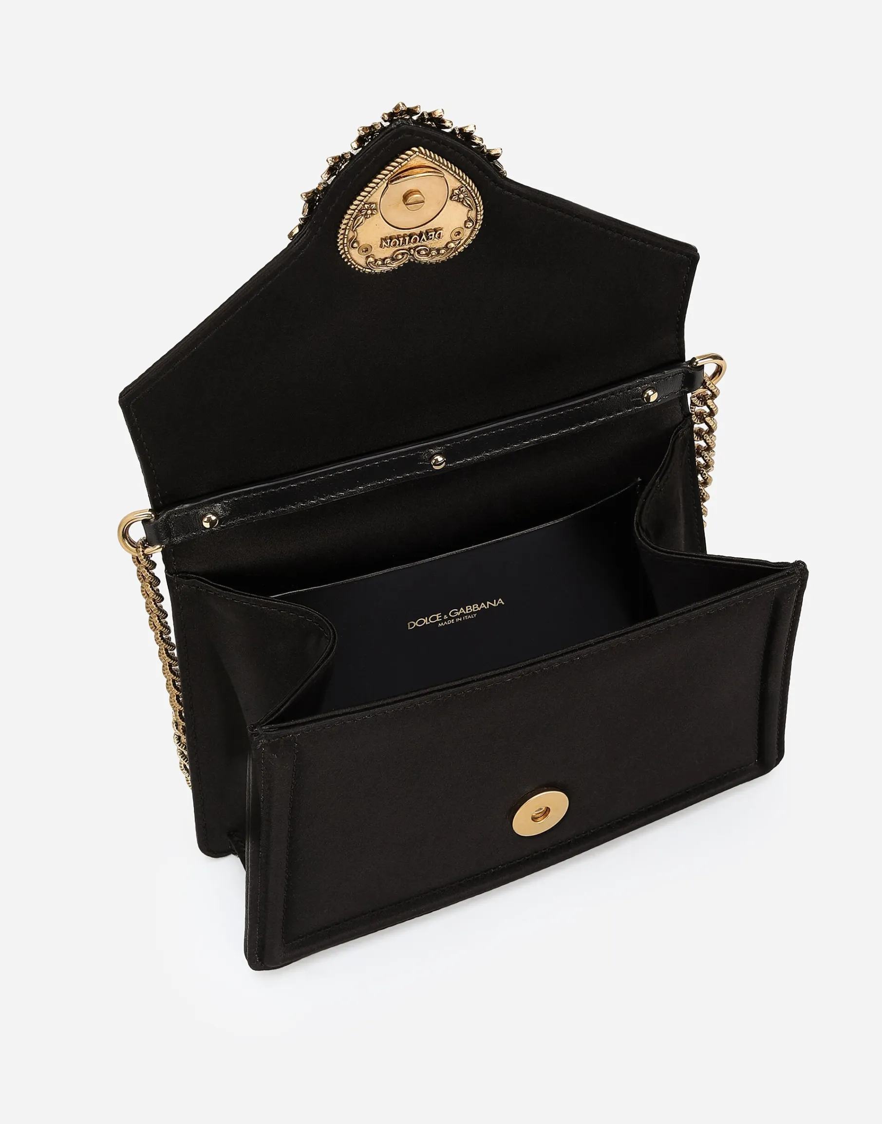 Small satin Devotion bag