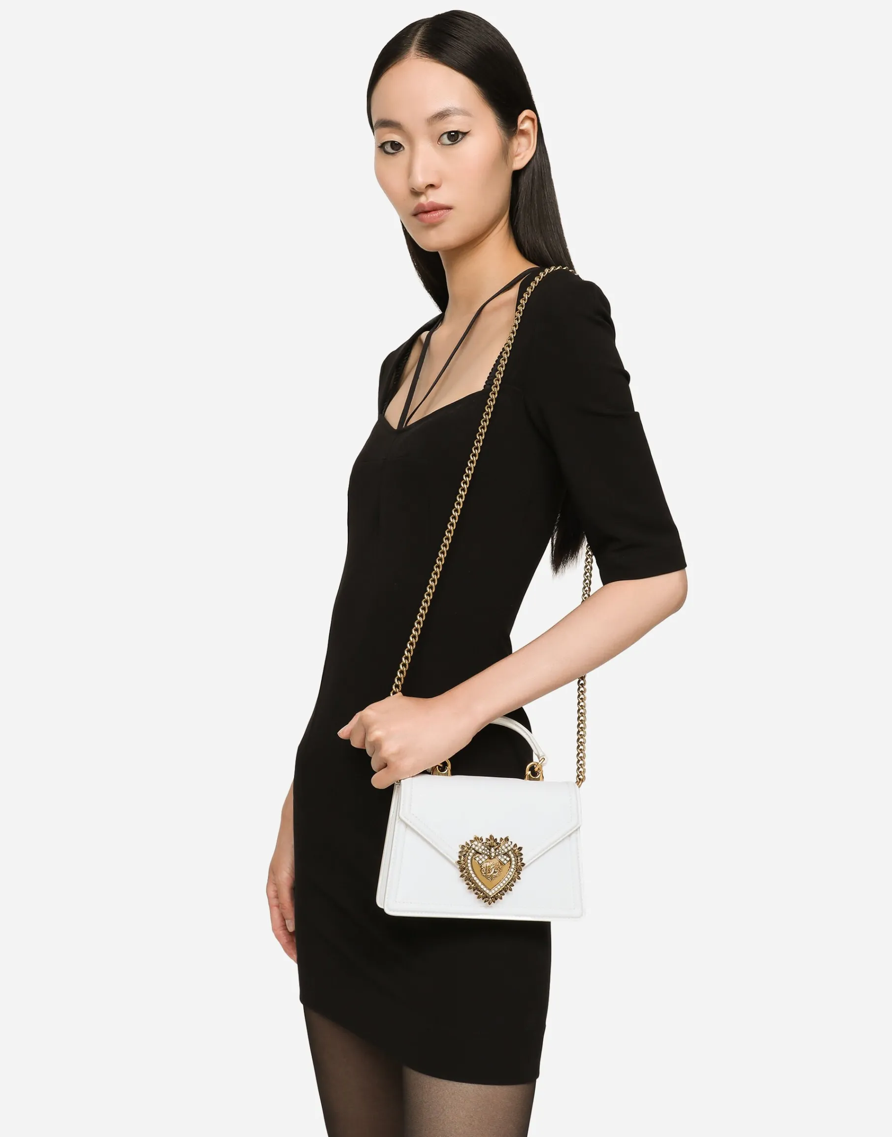 Small smooth calfskin Devotion bag