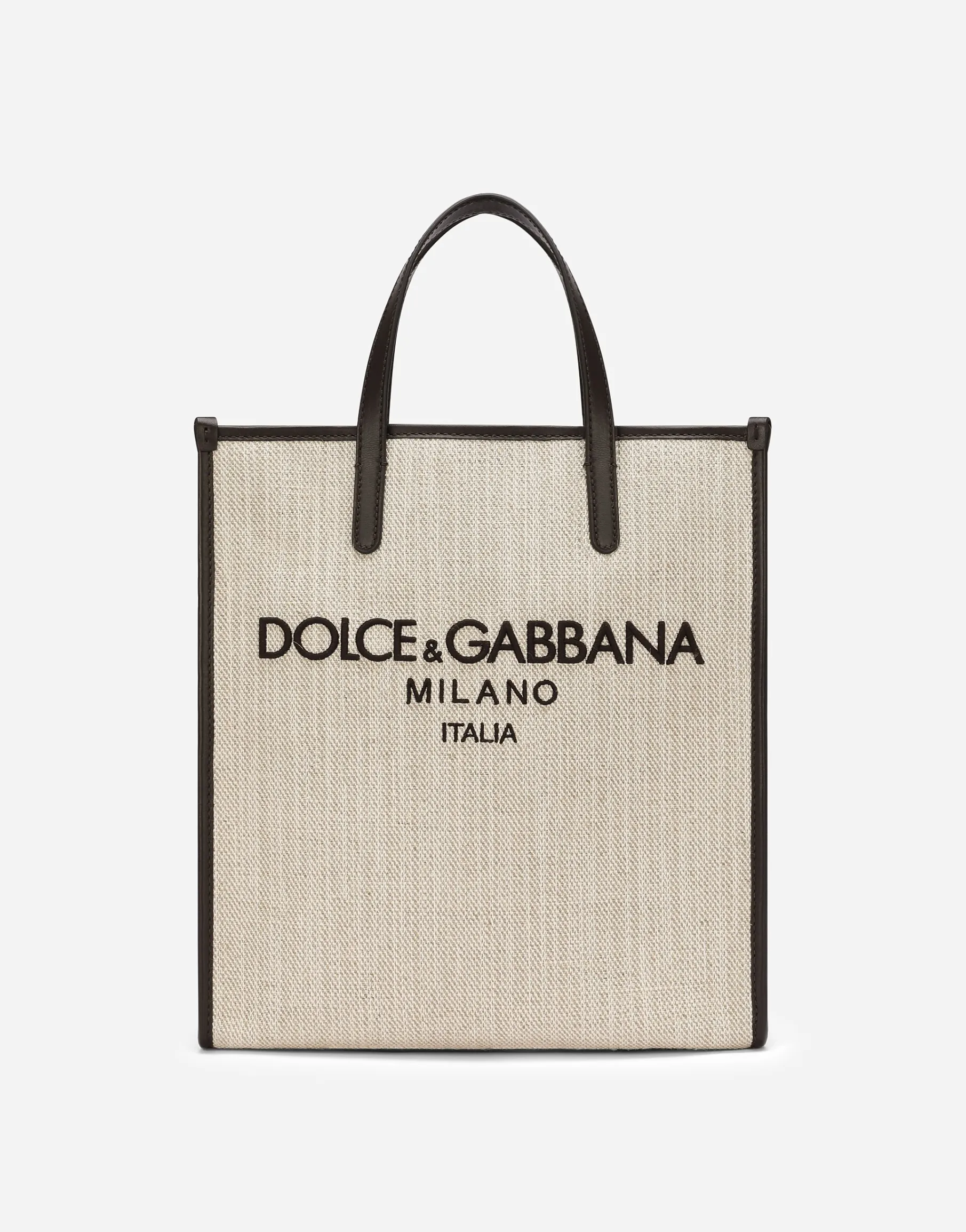 Small structured canvas shopper