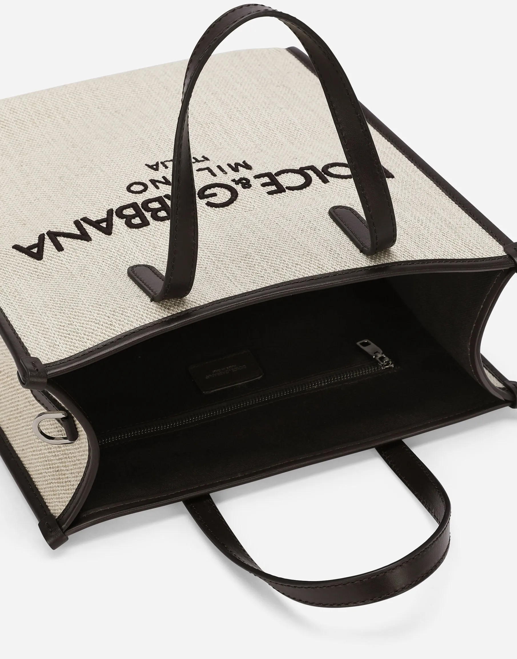 Small structured canvas shopper