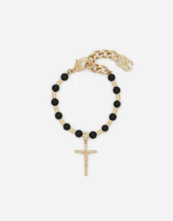 Sphere bracelet with “DNA” cross