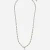 Sphere necklace with “DNA” cross