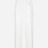Straight-leg cotton gabardine pants