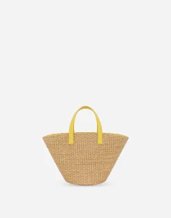 Straw basket with DG logo