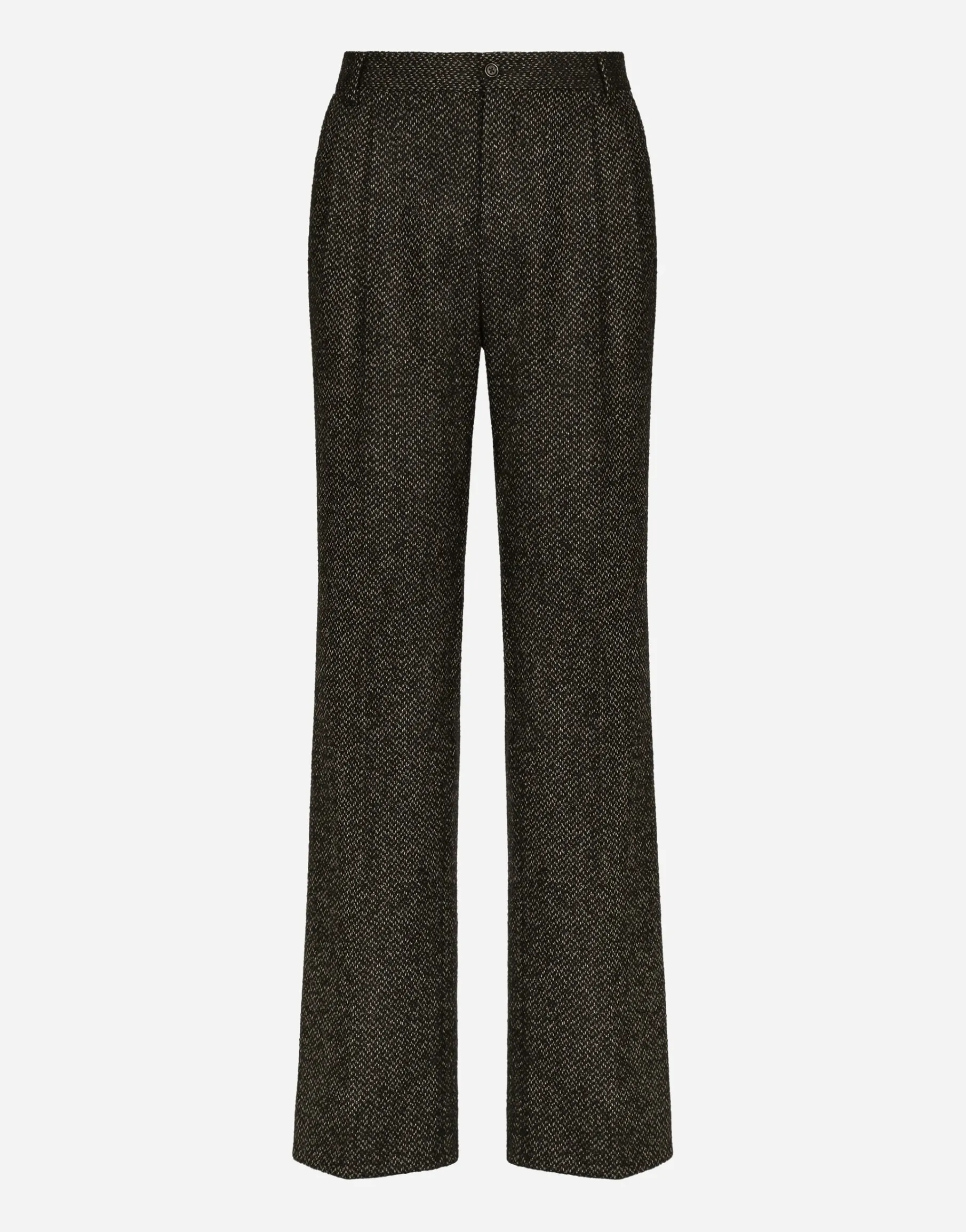 Stretch alpaca and wool straight-leg pants