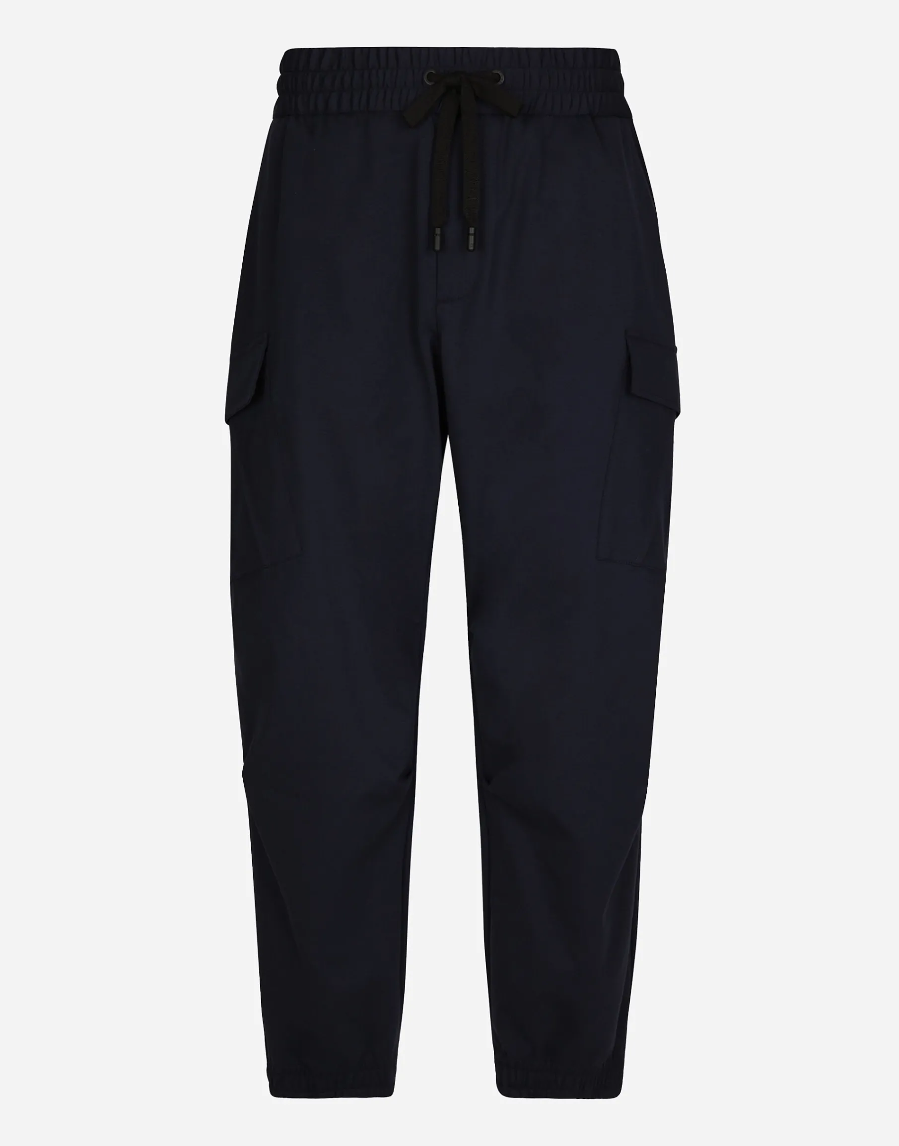 Stretch cotton cargo pants with tag