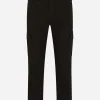 Stretch cotton cargo pants