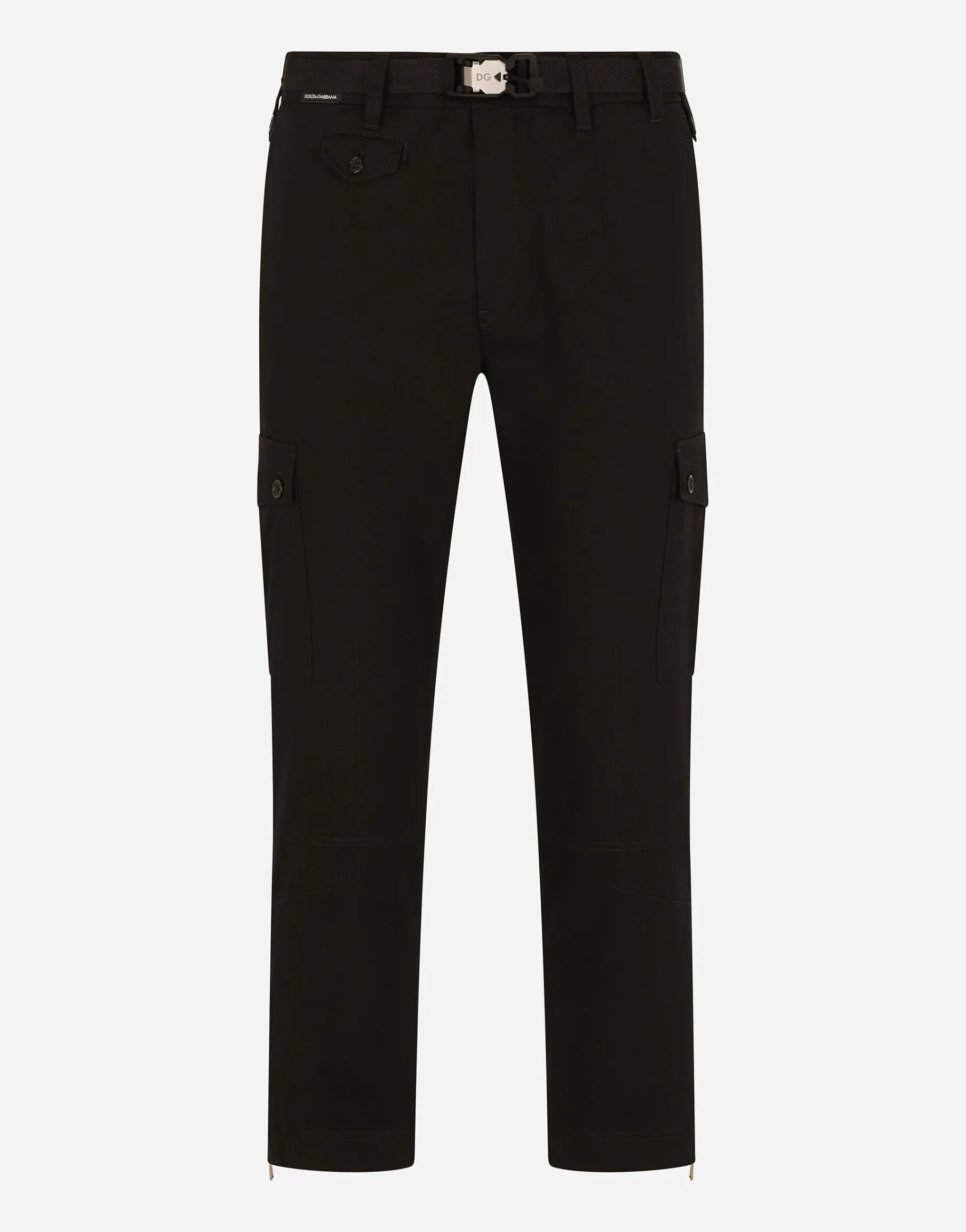 Stretch cotton cargo pants