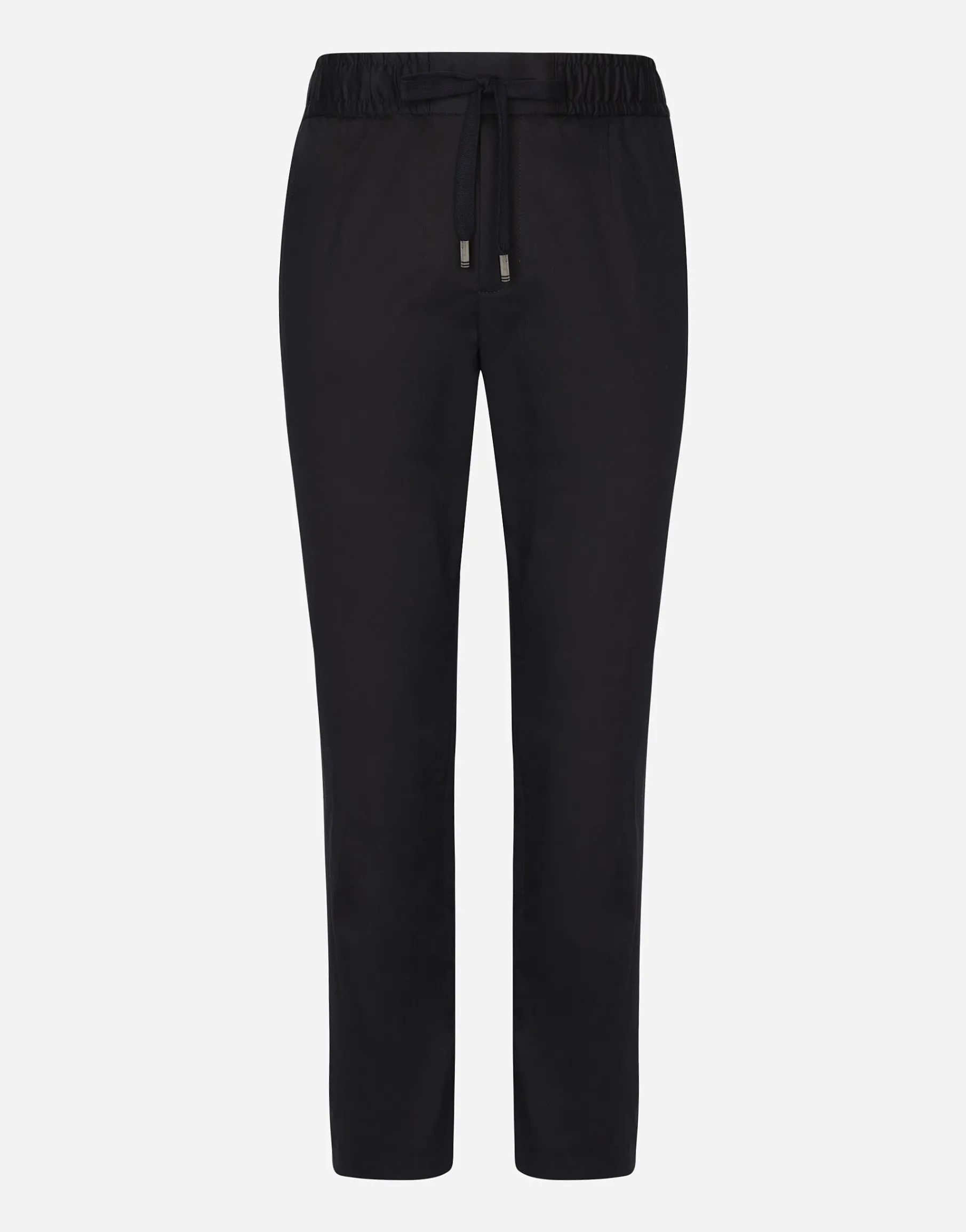 Stretch cotton jogging pants with tag