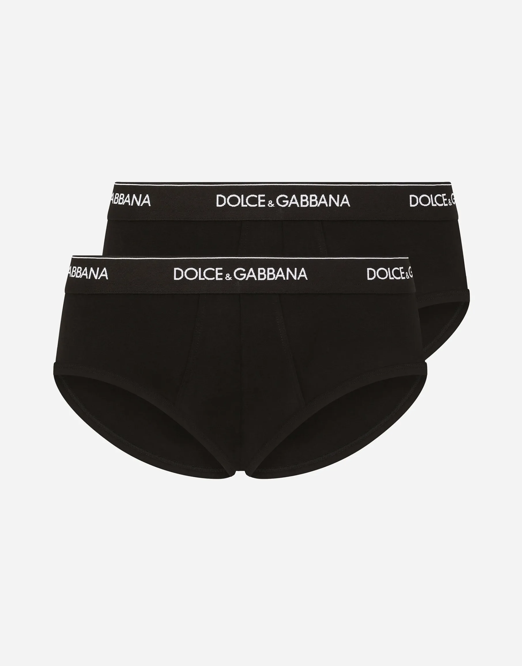 Stretch cotton mid-rise briefs two pack