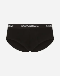Stretch cotton mid-rise briefs two pack