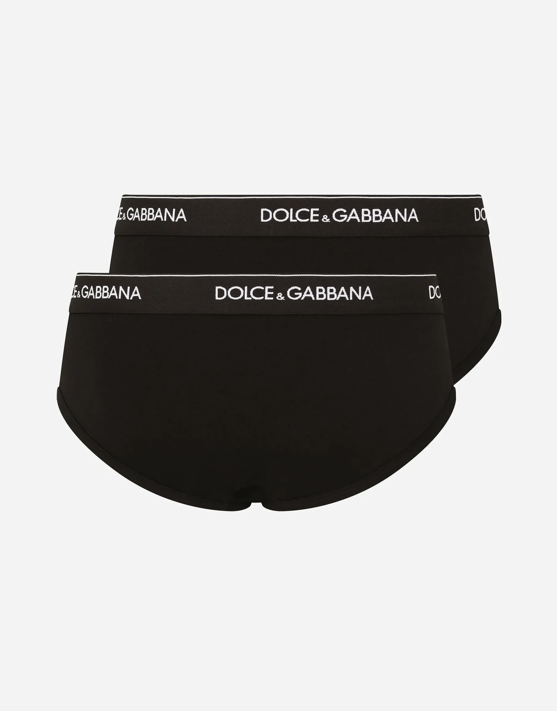 Stretch cotton mid-rise briefs two pack