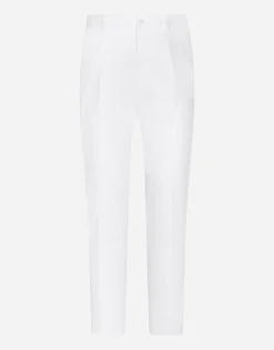 Stretch cotton pants