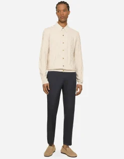 Stretch cotton pants