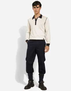 Stretch cotton pants