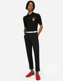 Stretch cotton pants