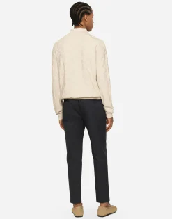 Stretch cotton pants