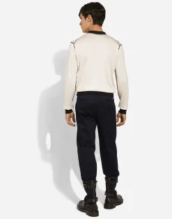 Stretch cotton pants
