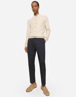Stretch cotton pants