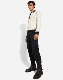 Stretch cotton pants