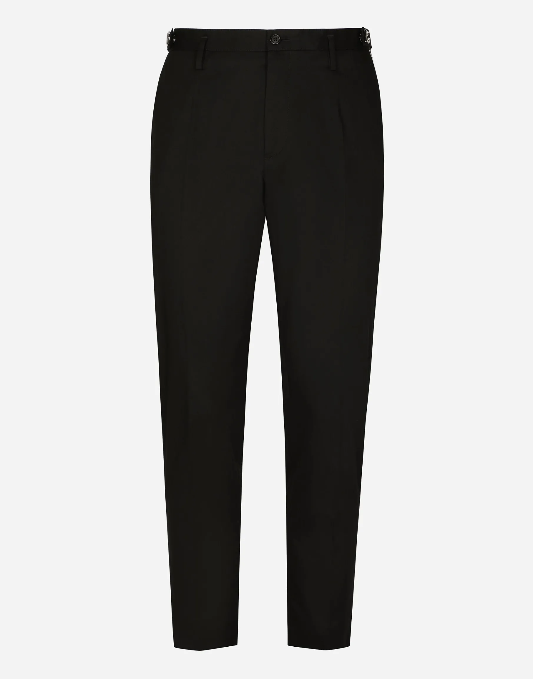 Stretch cotton pants with DG hardware