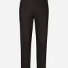 Stretch cotton pants with DG hardware