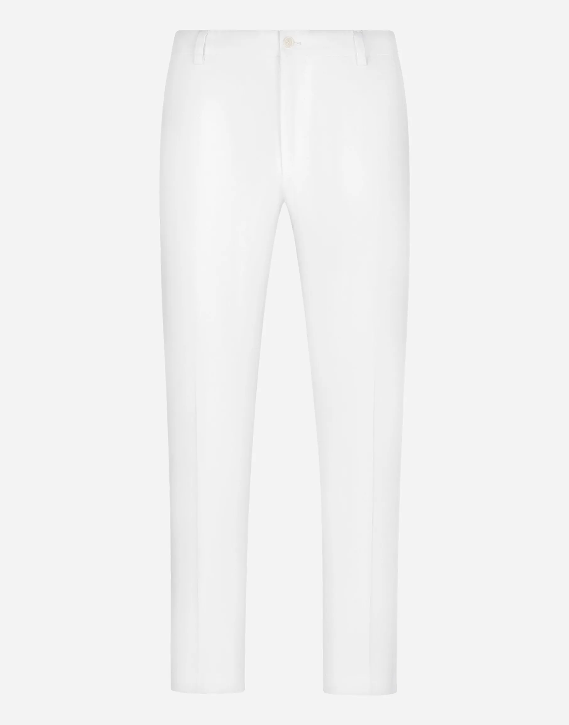 Stretch cotton pants with DG patch