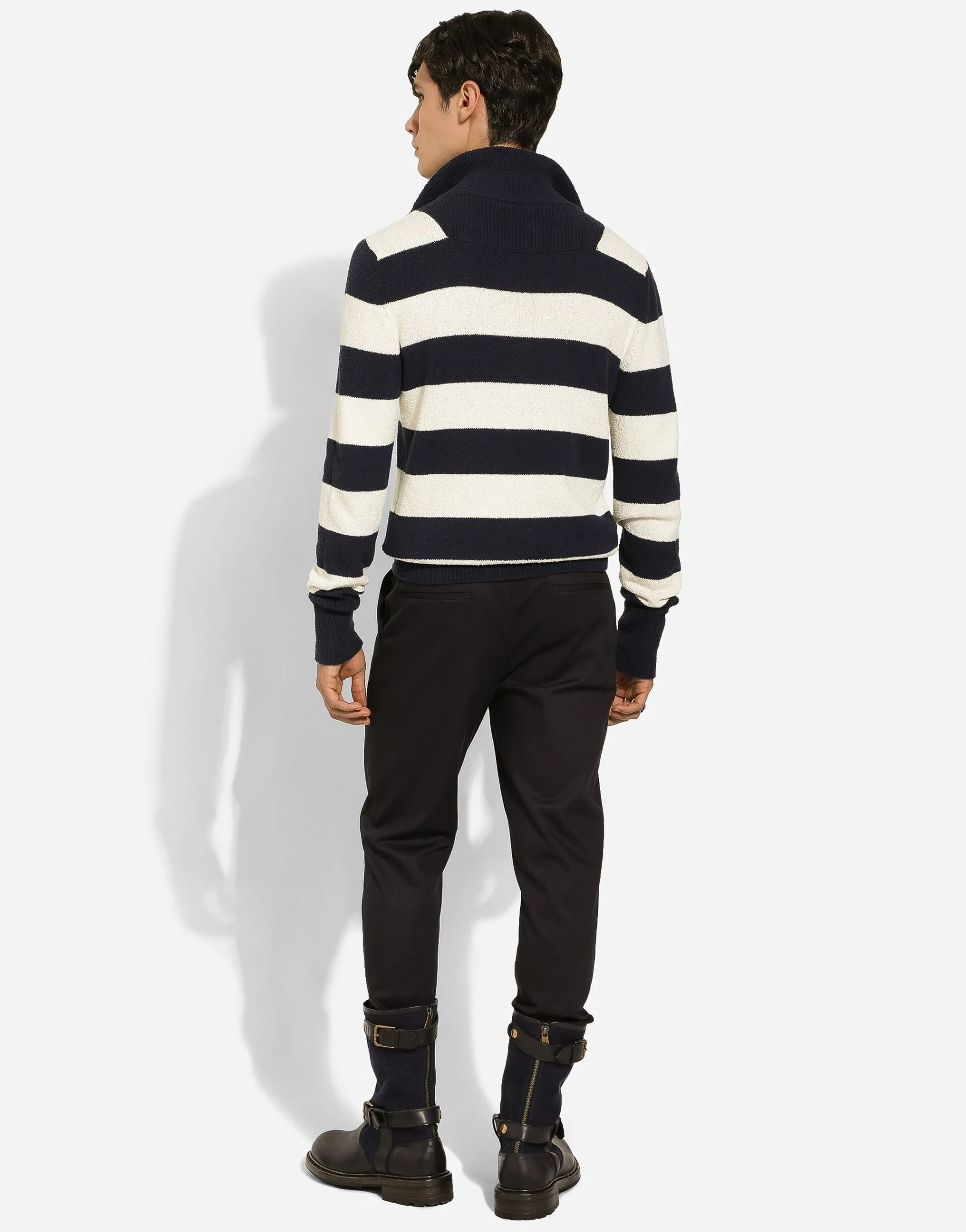 Stretch cotton pants with DG hardware