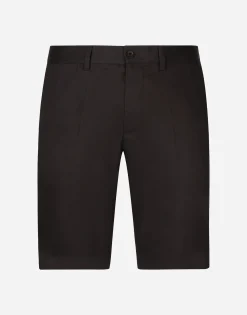 Stretch cotton shorts
