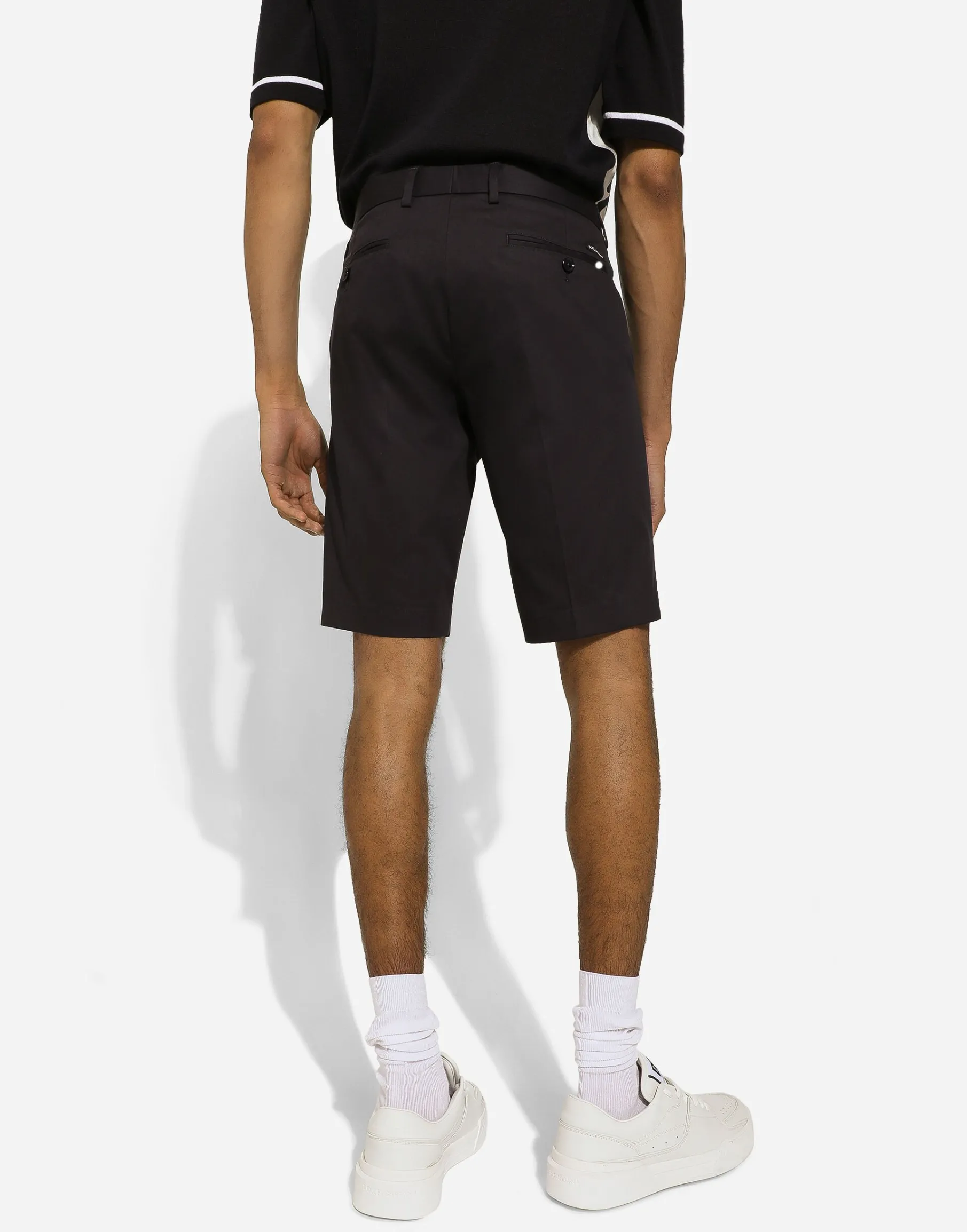 Stretch cotton shorts