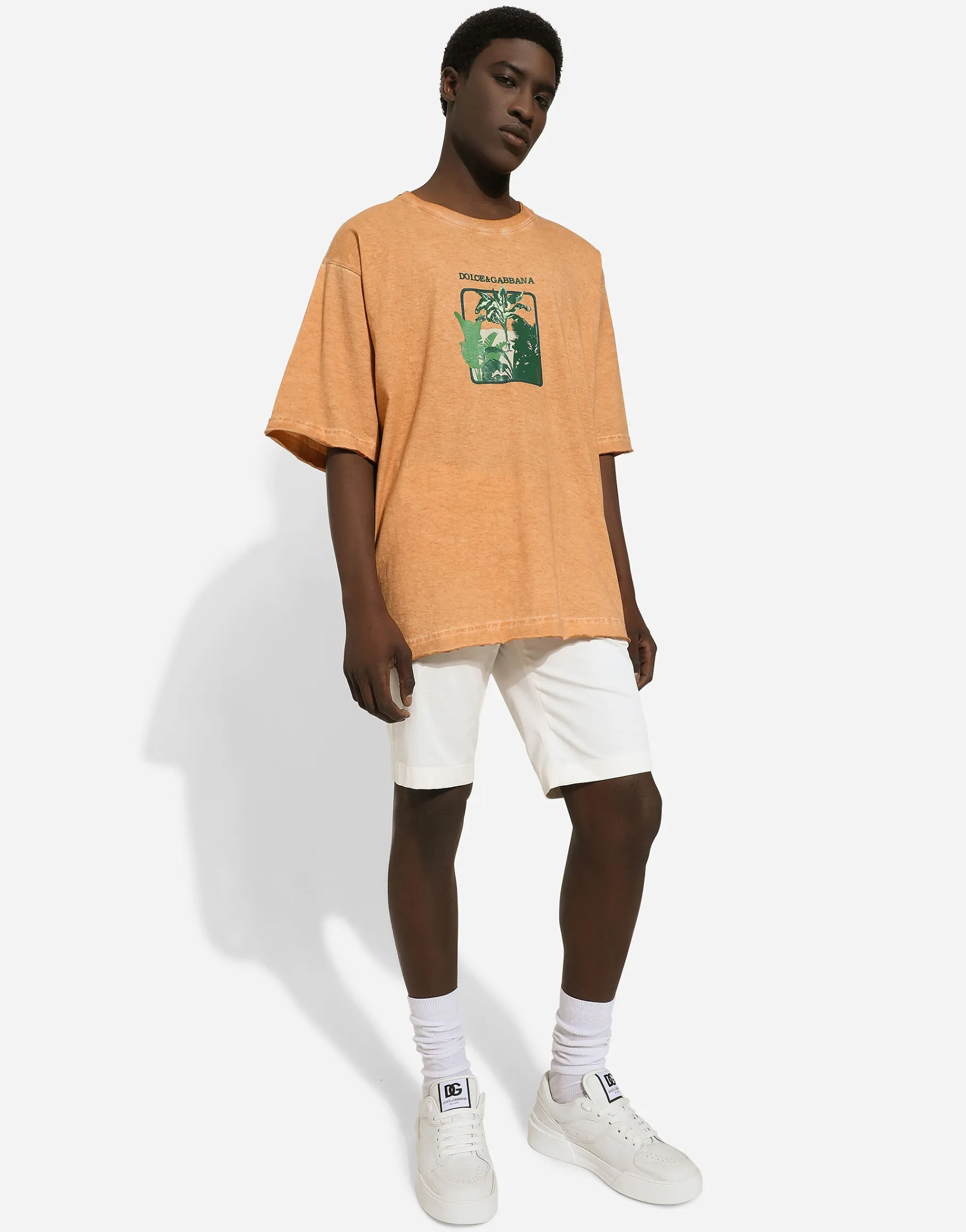 Stretch cotton shorts