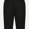 Stretch cotton shorts with DG embroidery