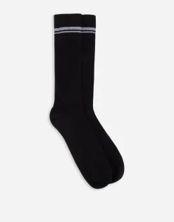 Stretch cotton socks with jacquard DG logo