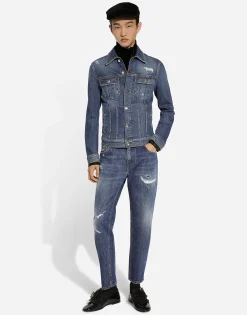 Stretch denim jacket