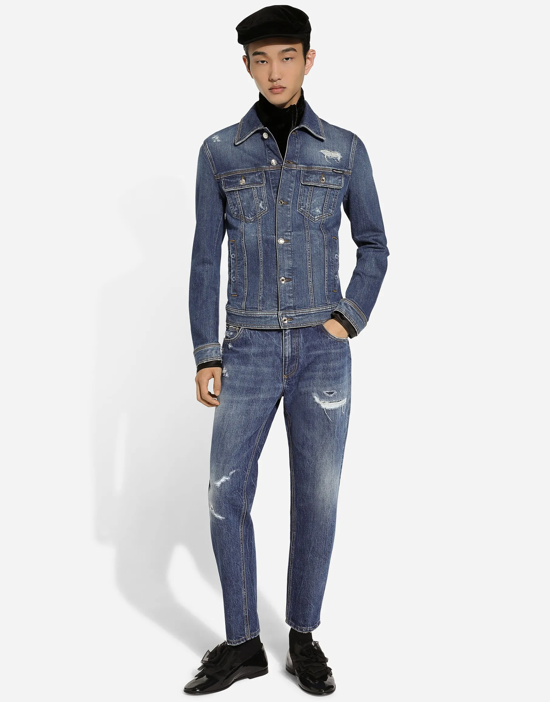 Stretch denim jacket