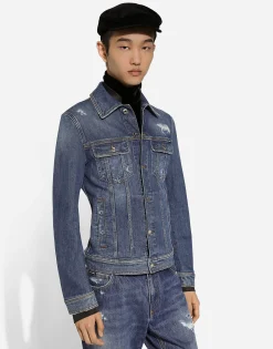 Stretch denim jacket