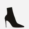 Stretch jersey ankle boots