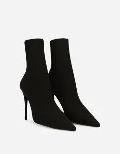 Stretch jersey ankle boots