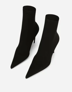 Stretch jersey ankle boots