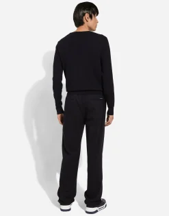 Stretch jersey jogging pants