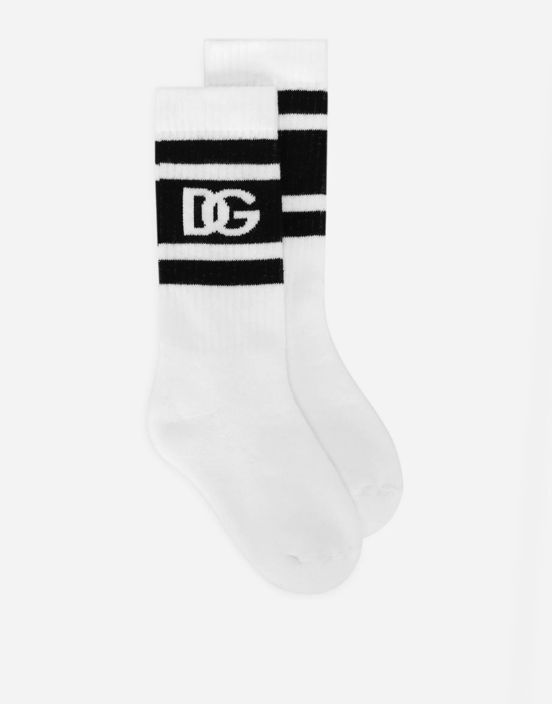 Stretch knit socks with DG logo