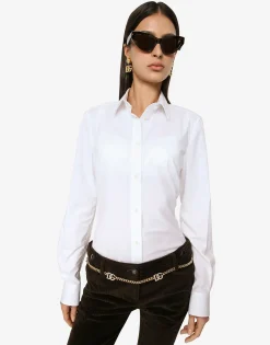 Stretch poplin shirt