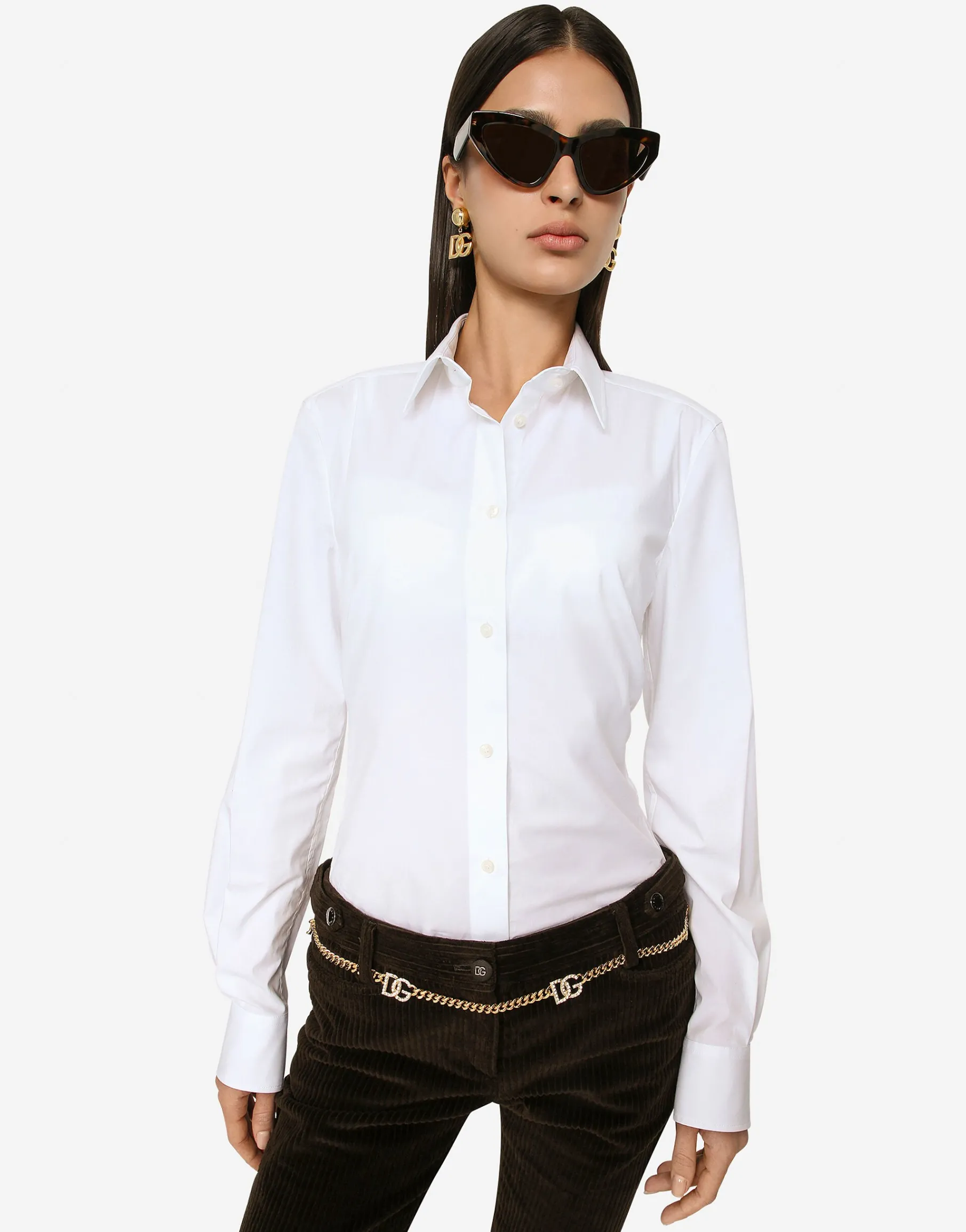 Stretch poplin shirt