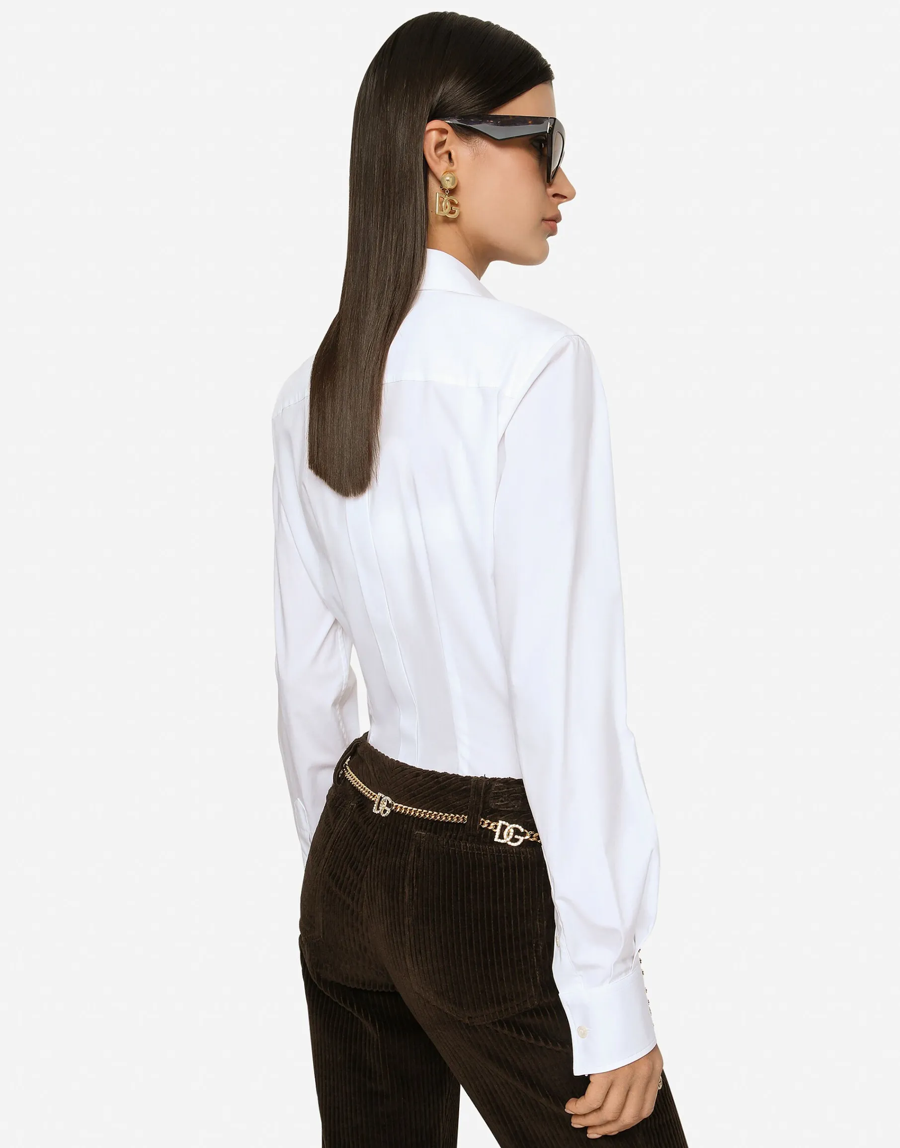 Stretch poplin shirt