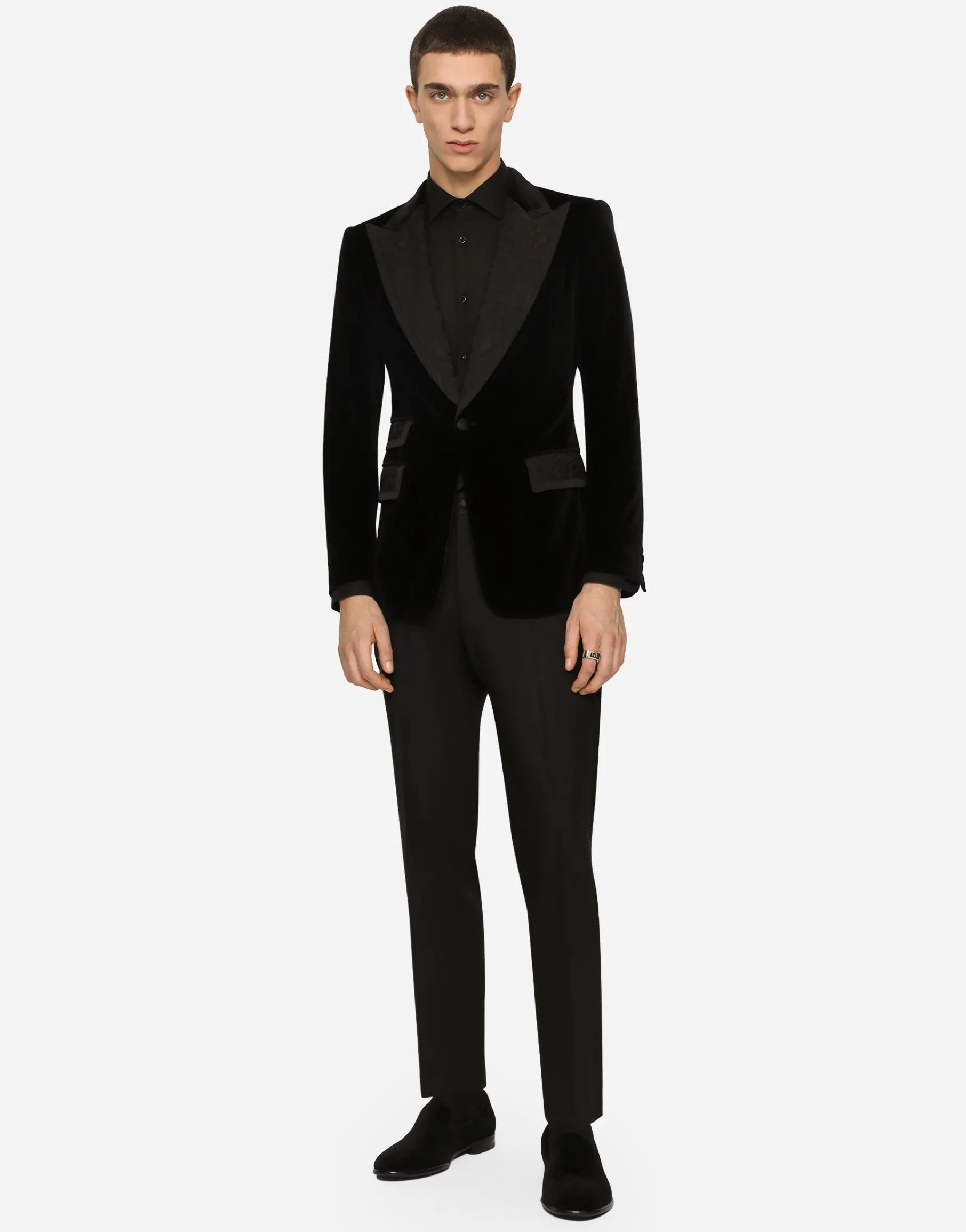 Stretch tuxedo pants
