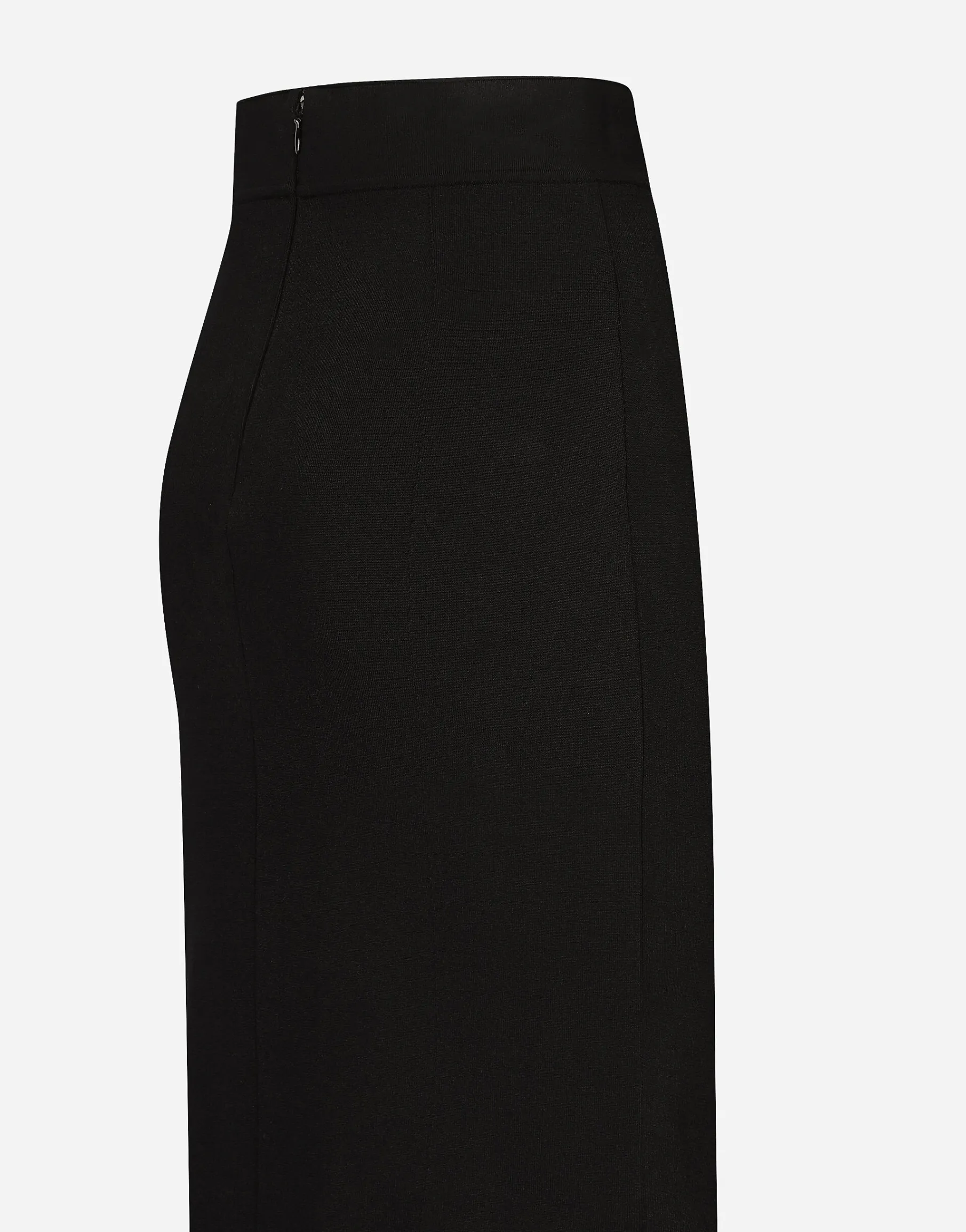 Stretch viscose knit pencil skirt with DG logo
