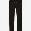 Stretch wool jogging pants