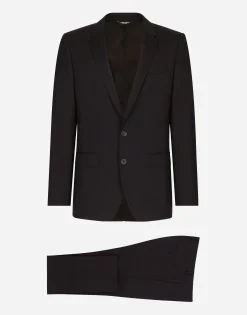 Stretch wool Martini-fit suit