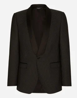 Stretch wool Martini-fit tuxedo suit