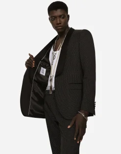 Stretch wool Martini-fit tuxedo suit